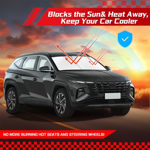 Windshield Sun Shade for Hyundai Tucson 2022 (for Hyundai Tucson 2022-2026 2027)