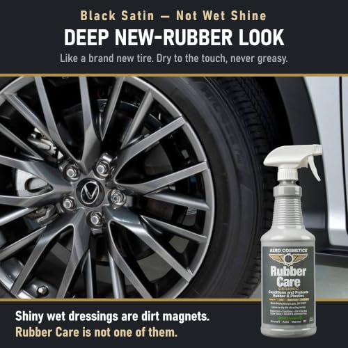 Rubber Care Matte Tire Shine & Ceramic Rubber Conditioner (32 Fl. Oz)