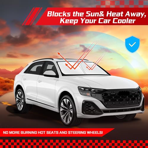 Windshield Sun Shade for Audi Q8 2019 (for Audi Q8 2019-2026 2027)