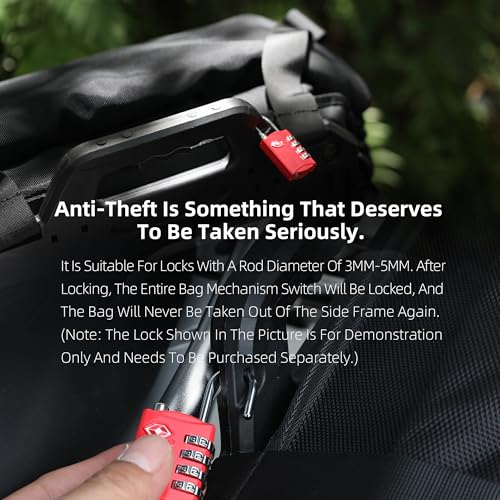 Motorcycle Saddlebag 35L Waterproof (Black 35L)