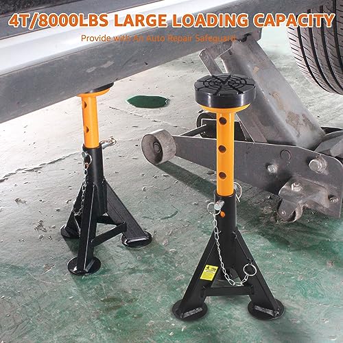 BESTOOL 4 Ton Low Profile Jack Stands (Low Profile Jack Stand)