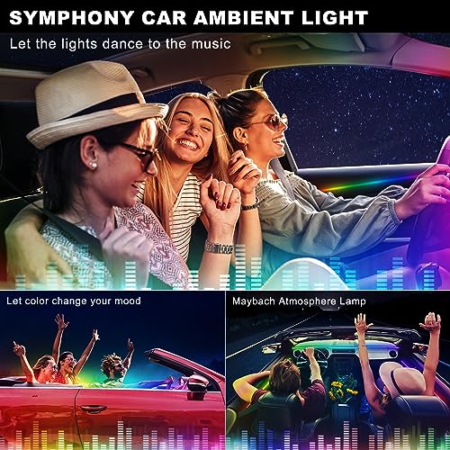 Dreamcolor Acrylic Interior Car LED Strip Light with USB (Dreamcolor 1 Light (47.24 inch))