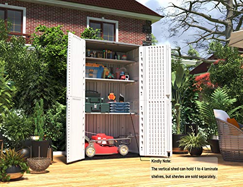 Storage Shed Weather Resistance (Cream White)