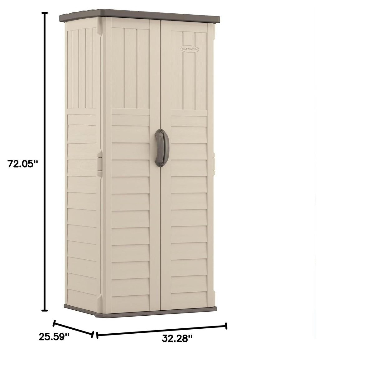 Vertical Outdoor Storage Shed with All