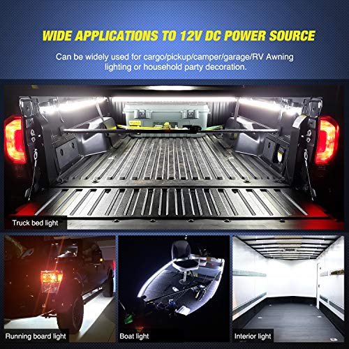 3PCS 60 Inch Truck Bed Light Kit 270 LEDs (White / Truck Bed Light Strip)