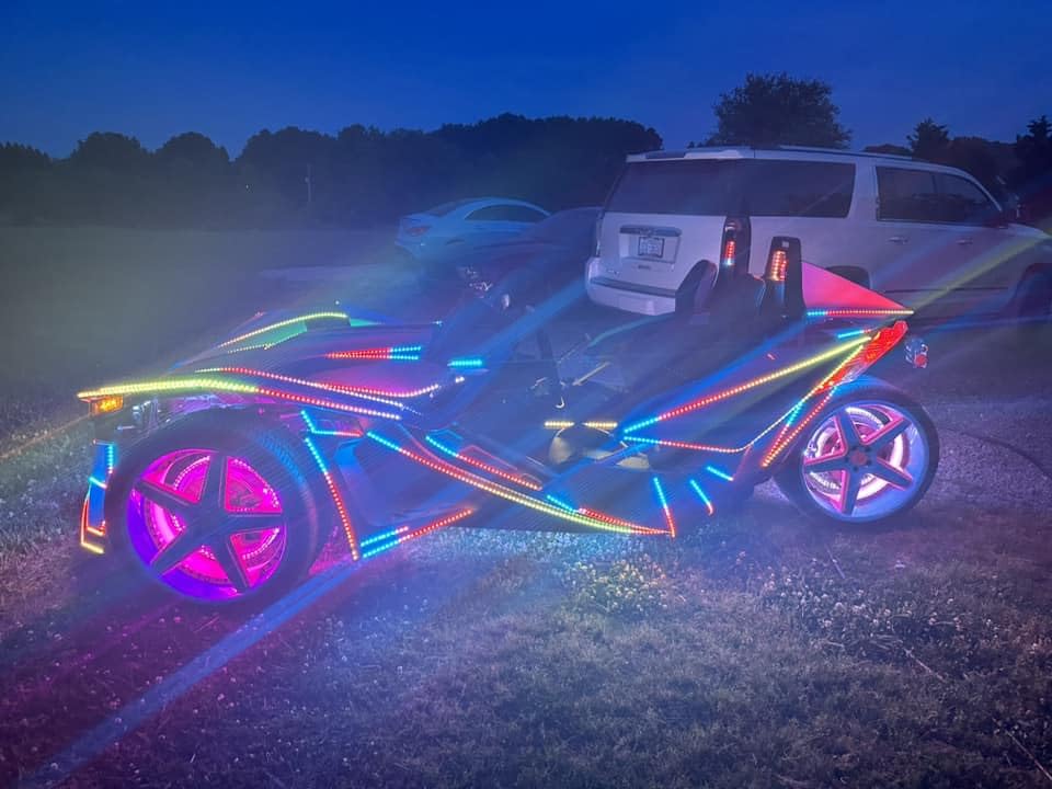 3PCS 4FT Quad Row Chasing Strips for Making Slingshot Wheel Lights