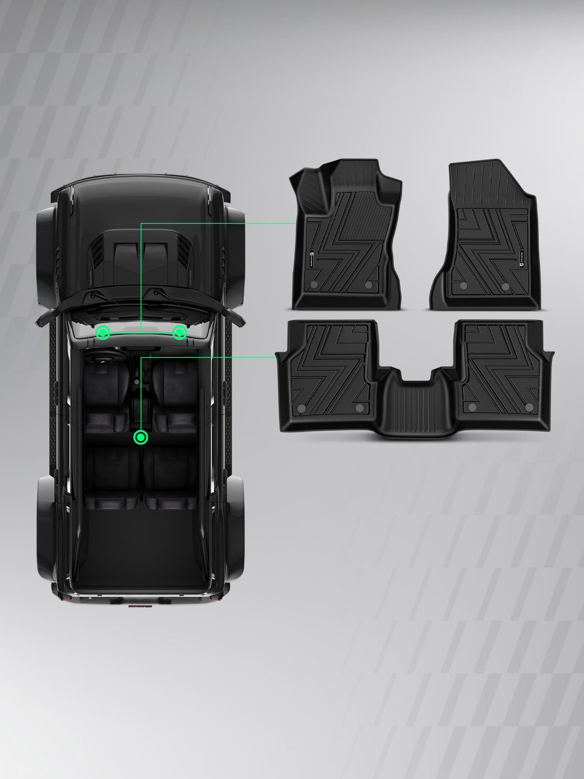 Automotive Floor Mats for Jeep Compass 2017 (2017-2025)