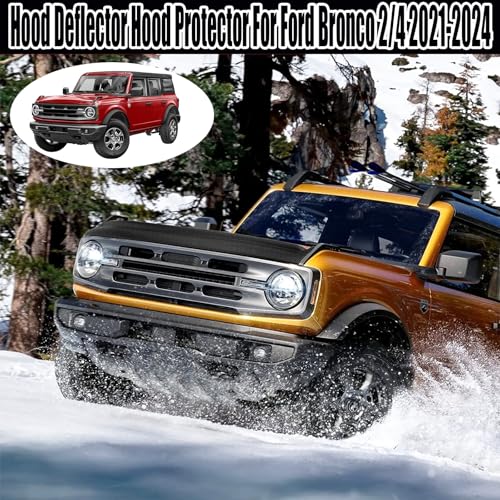 Hood Deflector Hood Protector for Bronco 2 (Matte Carbon Fiber)
