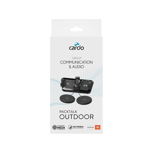 PACKTALK Outdoor Helmet Communication System (Outdoor Black / Single Pack)