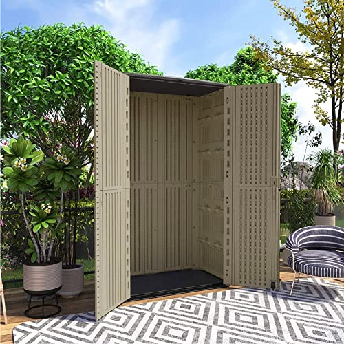 Storage Shed Weather Resistance (coffee / Tall Shed-53 cu ft)