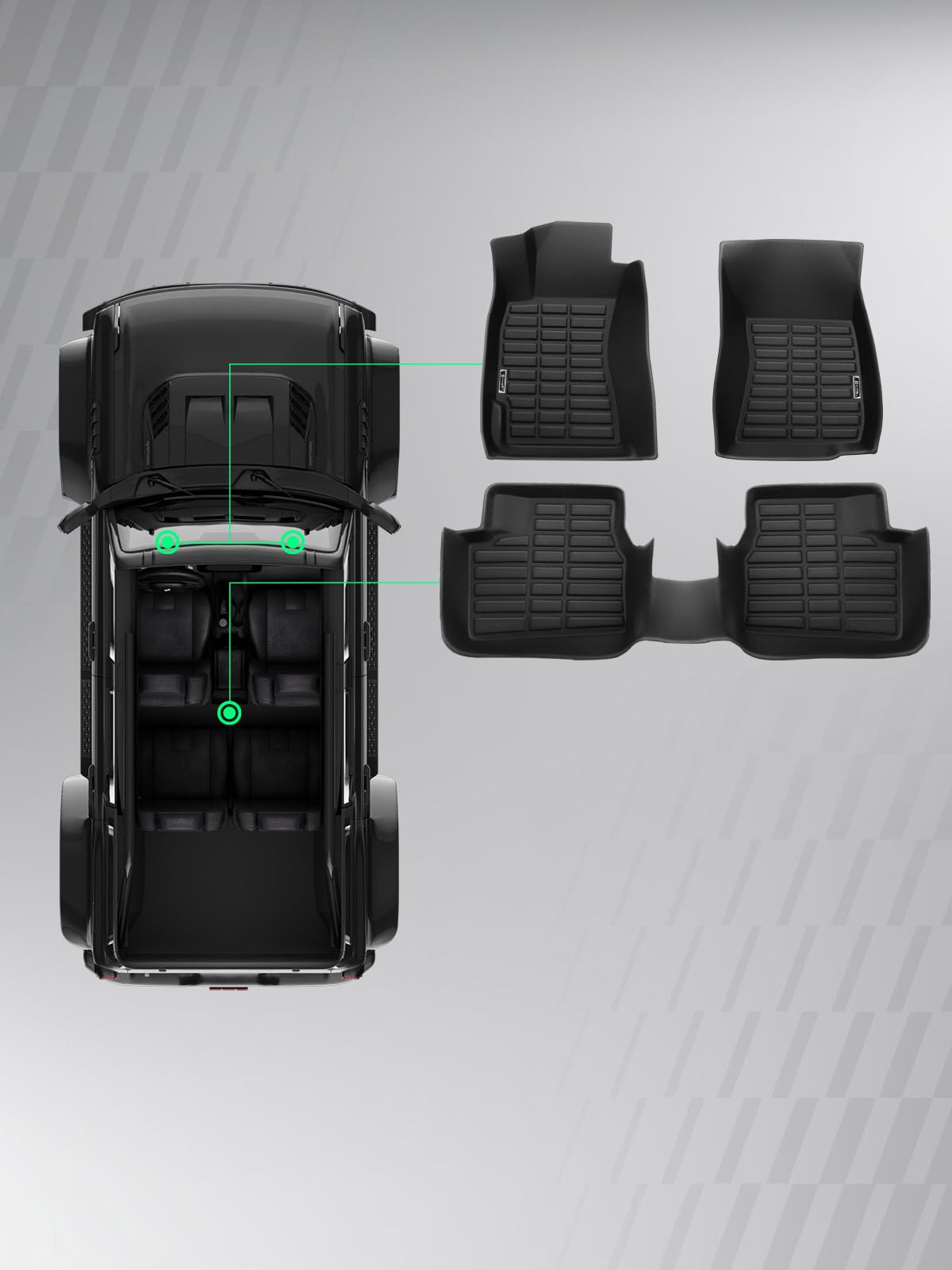Automotive Floor Mats for Subaru Forester 2009 (2009-2013)