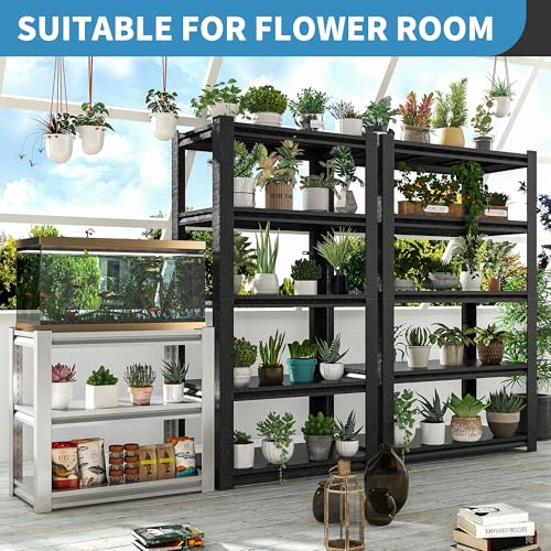 Metal Storage Shelving (White / 3 Tier - (18"D x 34"W x 31.5"H))