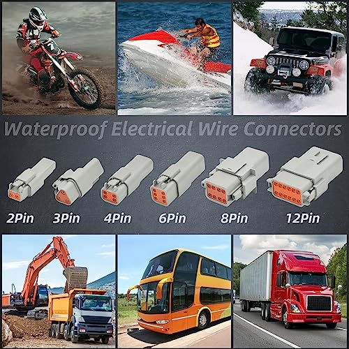 2 Sets 8 Pin DT Waterproof Connector Kit (8PIN 2SET)