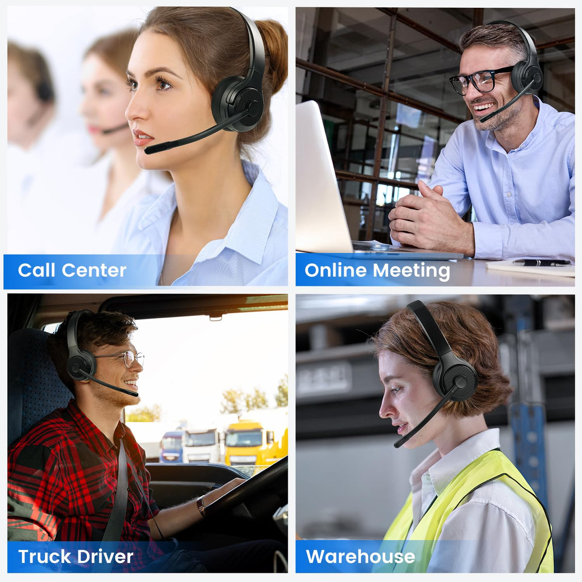 H3 Trucker Bluetooth Headset V5.4