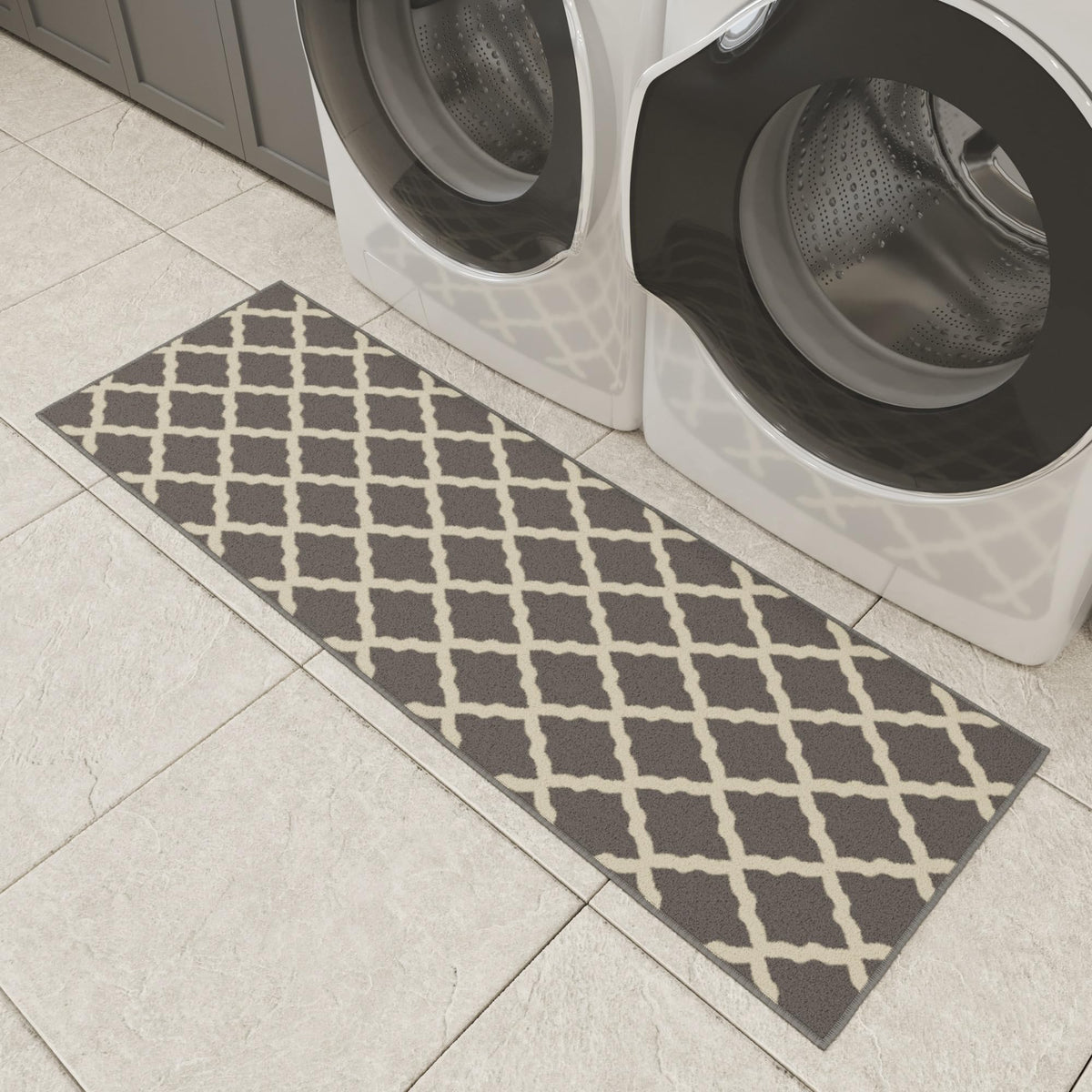 2x5 Kitchen Runner (Trellis Gray / 1'8" x 4'11" (Runner))