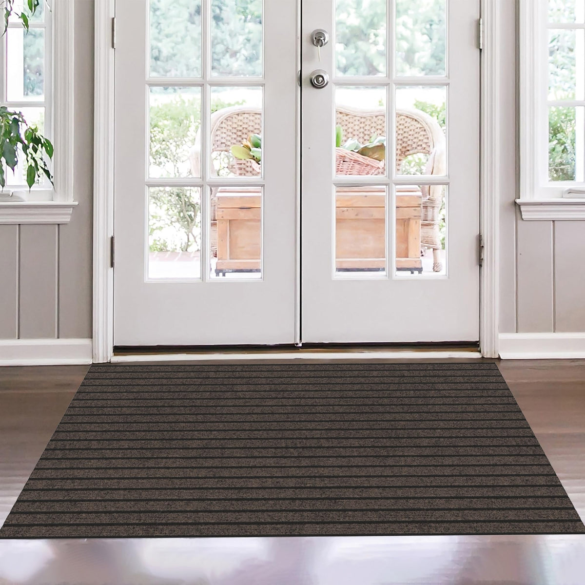 3x4 Indoor Outdoor Door Mat (Brown / 2'7" x 4' (Mat))