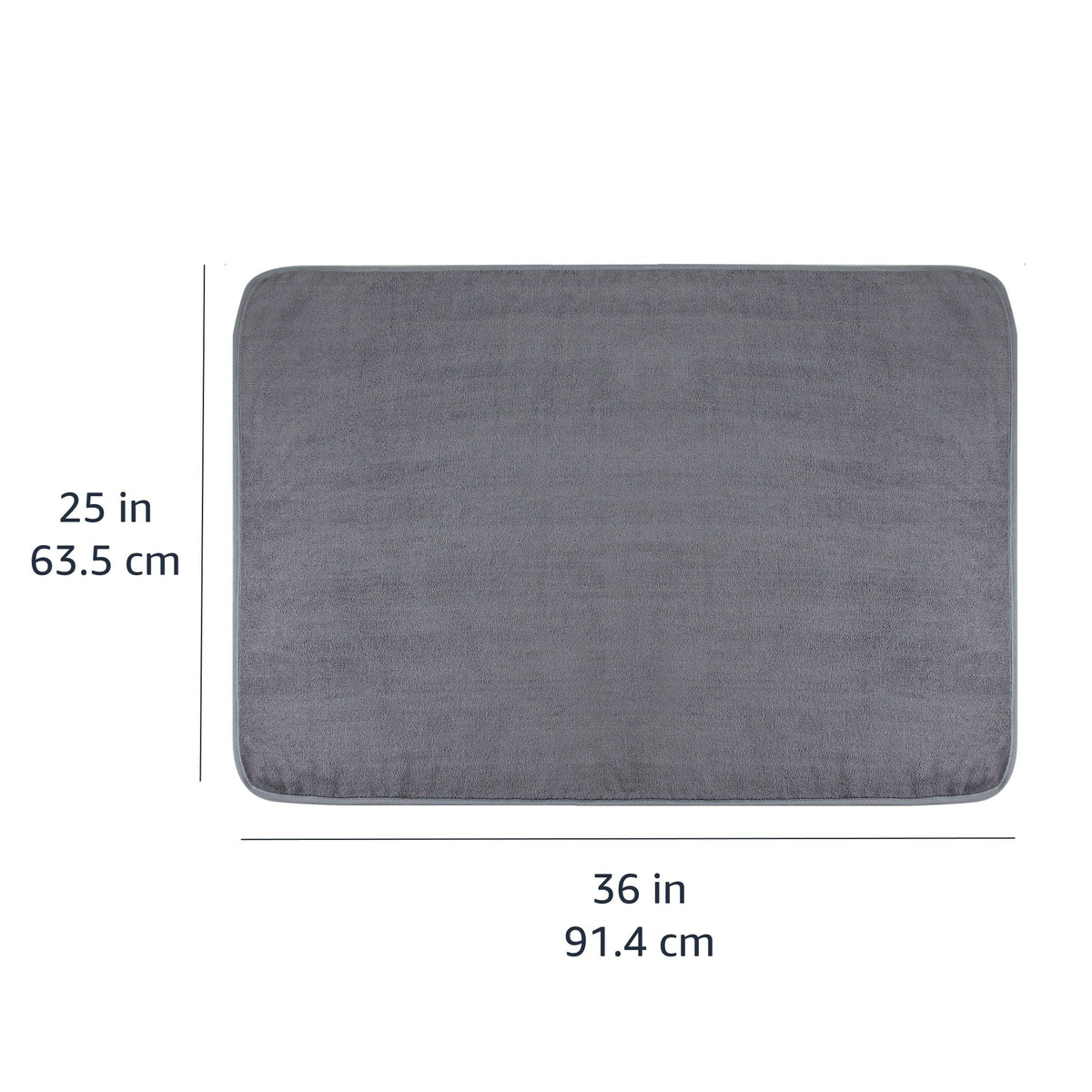 Super Absorbent Microfiber Car Drying Towel (Gray / 36"L x 25"W)