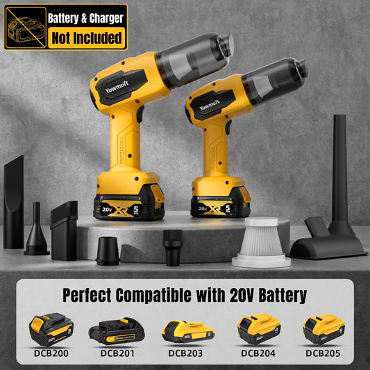 Car Handheld Vacuum Cordless Compatible with DE (Compatible With De-walt)