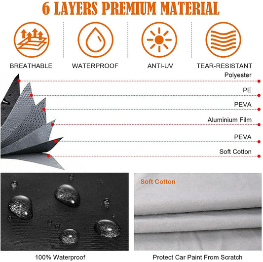 Waterproof Car Cover Compatible with 2000 (Impala 2000-2020)