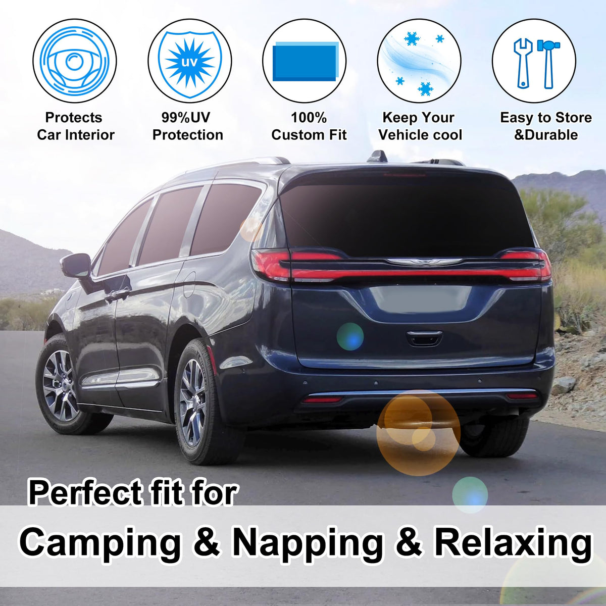 Window Shades for Chrysler Pacifica Minivan 2017