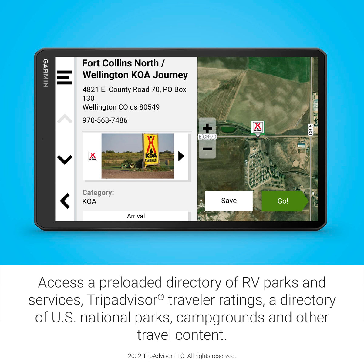 RV 1095 10” GPS RV Navigator
