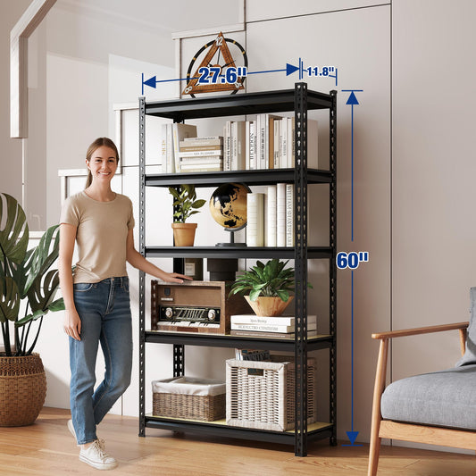 2180LBS Capacity 5 (Black / 27.6"W x 11.8"D x 60"H)