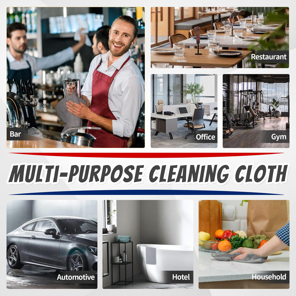 Shop Towels Pack of 50 (Grey / 50PK)