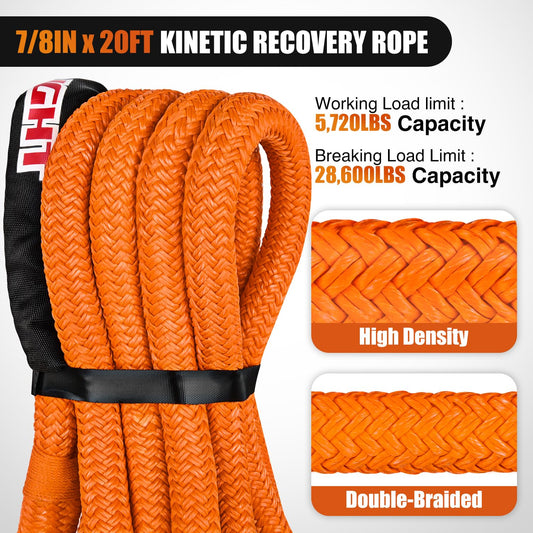 Kinetic Recovery Rope 28 (1Pc 7/8in x 20ft Kinetic Recovery Rope)