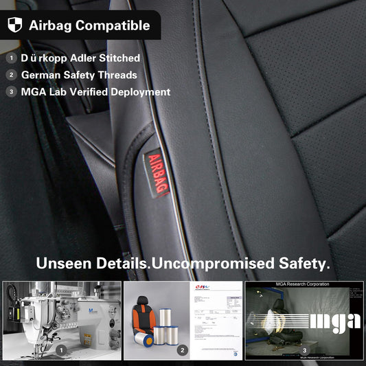 Custom Seat Covers for KIA Sportage Hybrid & Plug (Black / 2023-2027 Hybrid/Plug-In Hybrid(No Hybrid LX ))