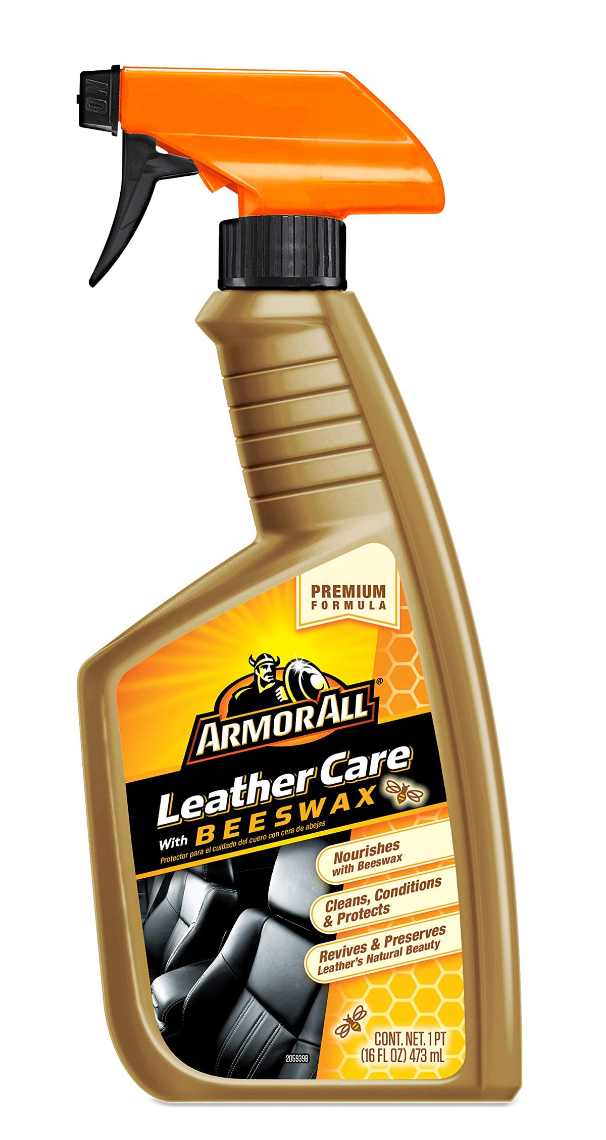 Car Leather Cleaner Spray with Beeswax (16 Fl Oz (Pack of 6) / Leather with Beeswax)