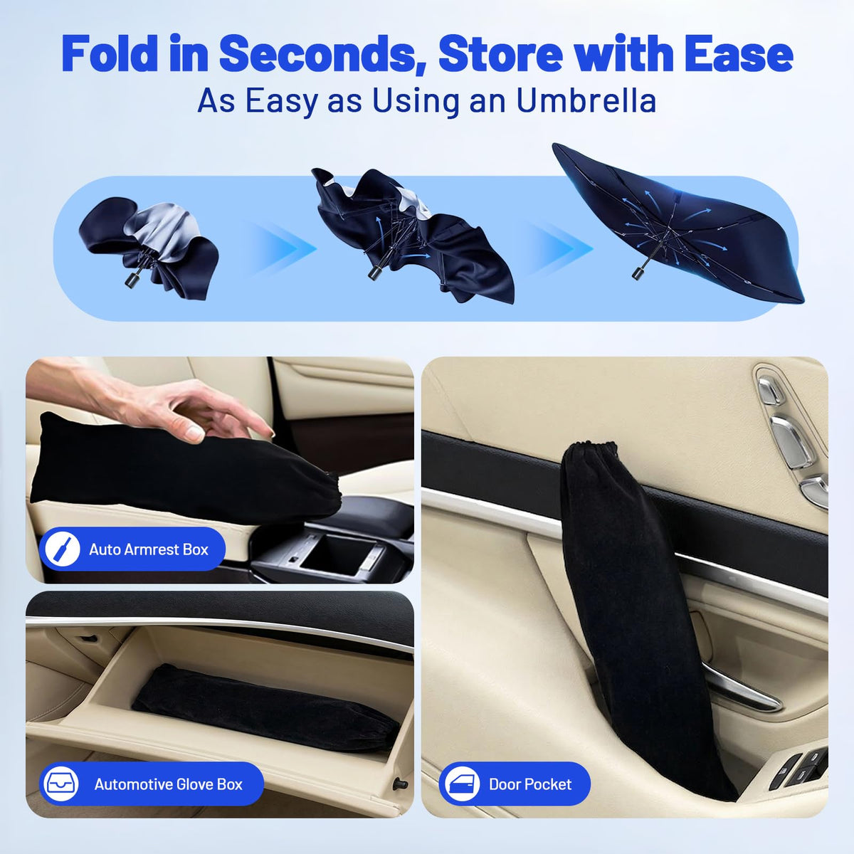 Car Windshield Sun Shade Umbrella for Hyundai Tucson 2022 (For Hyundai Tucson 2022-2027)