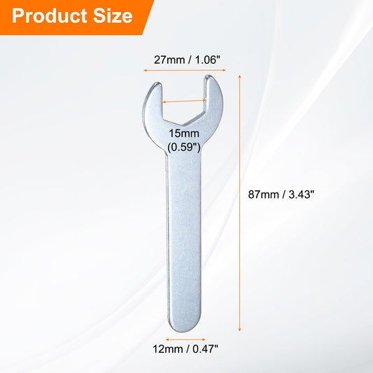 10pcs 15x87x2mm Small Single Open End Wrench Metric Wrenches (15x87x2mm)