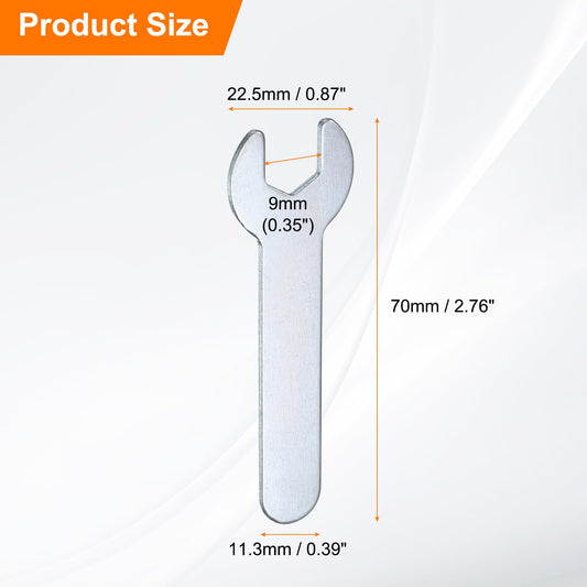 10pcs 10x70x1.5mm Small Single Open End Wrench Metric Wrenches (10x70x1.5mm)