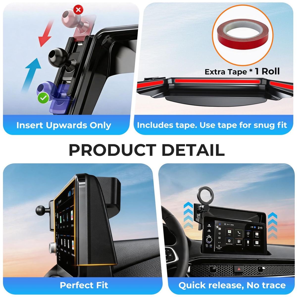 Car Phone Holder for Mercedes Benz GLC 2023