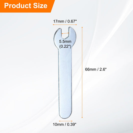 10pcs 5.5x66x1.5mm Small Single Open End Wrench Metric Wrenches (5.5x66x1.5mm)