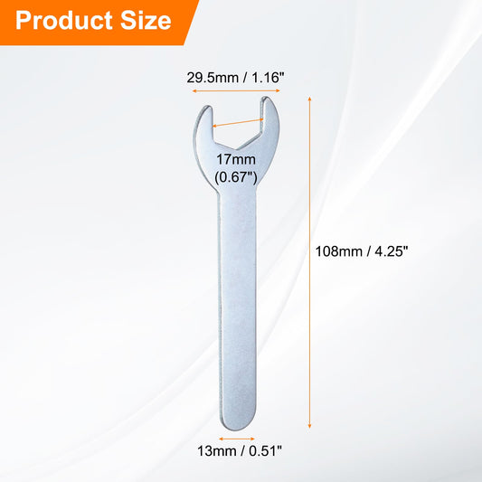 10pcs 17x108x2mm Small Single Open End Wrench Metric Wrenches (17x108x2mm)