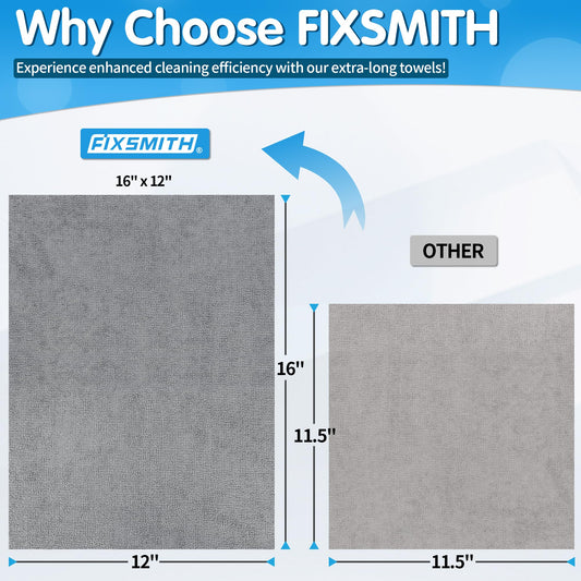 Grey Microfiber Cleaning Cloth (Grey / 50pk)
