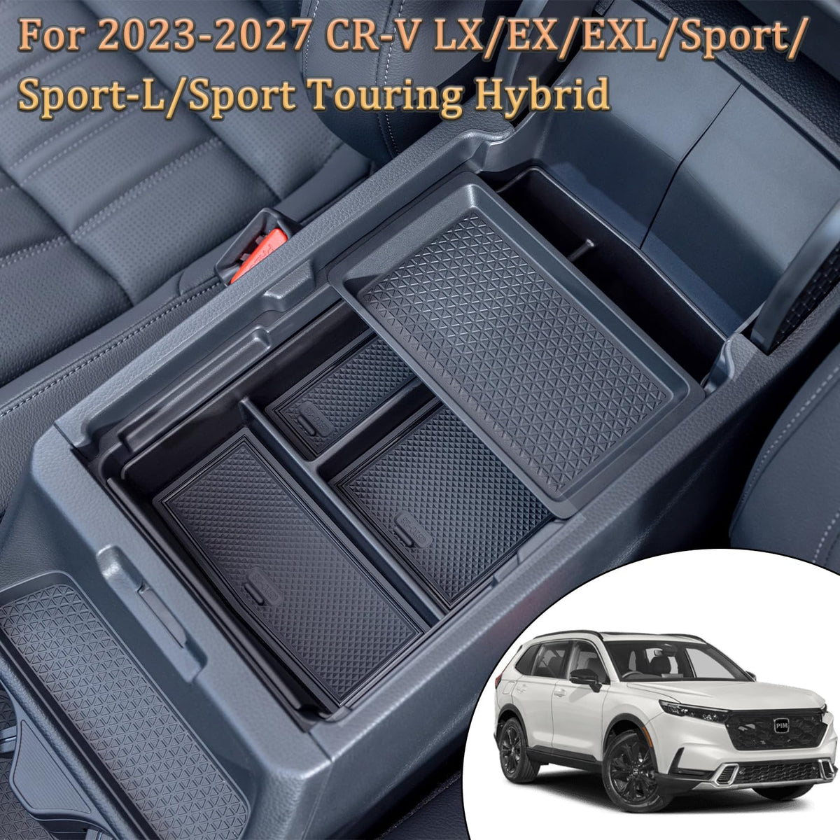 2PCS Center Console Organizer Set for 2023 (2023-2027 CRV (2pcs))