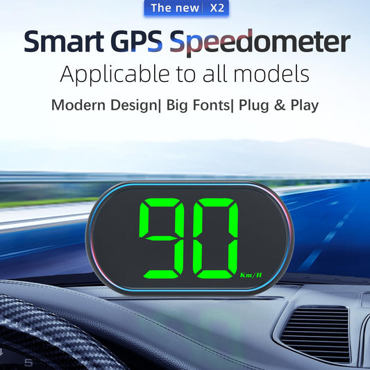 New Speedometer HUD GPS Digital Speed Meter MPH Car Head Up Display Suitable for All Cars