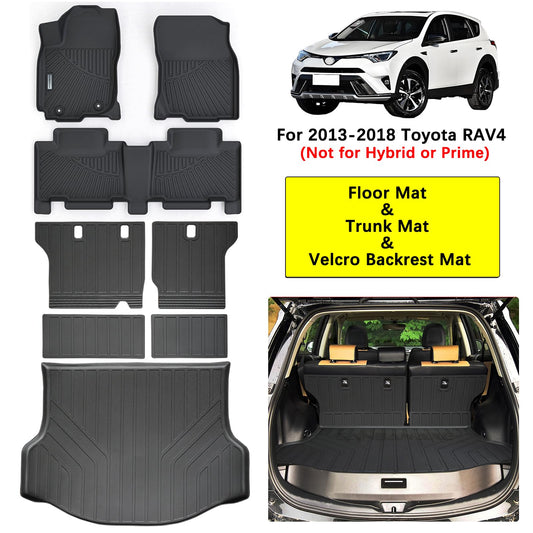 Floor Mats & Trunk Mat Backrest Mat for Toyota RAV4 2013