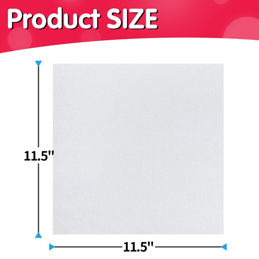 White Microfiber Cleaning Cloth (White / 100pk)