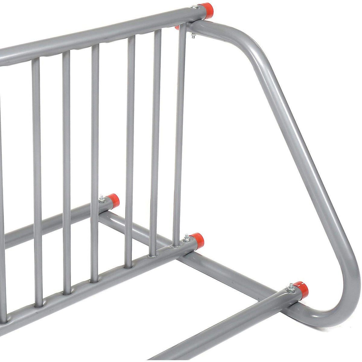 59-3/4"L Grid Bike Rack, Double Sided, Powder Coated Steel, 10-Bike Capacity, Gray, Commercial Bike Rack for Stores, Parks and Schools