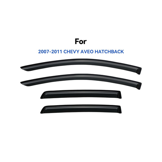 Window Visors Rain Guards for 2007 (2007-2011 Chevy Aveo Hatchback)