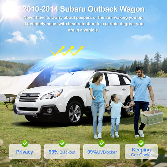 8pcs Car Window Shades for Subaru Outback Wagon 2010 (for Outback Wagon2010-2014)