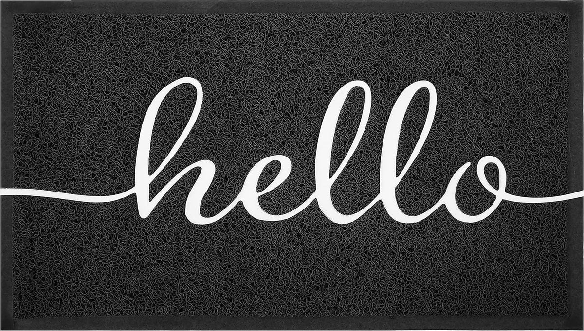 Door Mat Outside Inside Hello Doormat (Hello / 2'6" x 1'6")