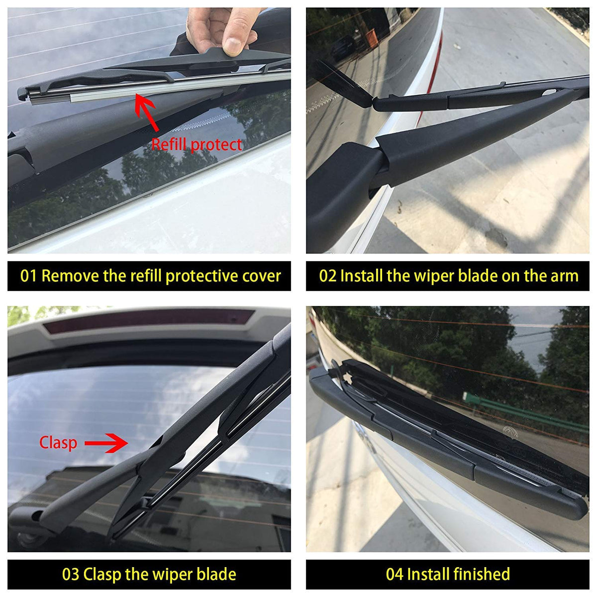 Rear Wiper Arm Blade Kit for Chevrolet Trailblazer 2007 (20"+14")