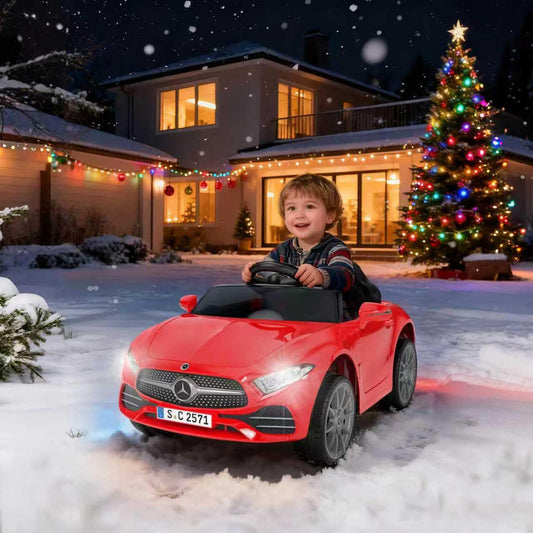 Battery Powered Electric Car Ride On Vehicle Double Doors (Sc-red)