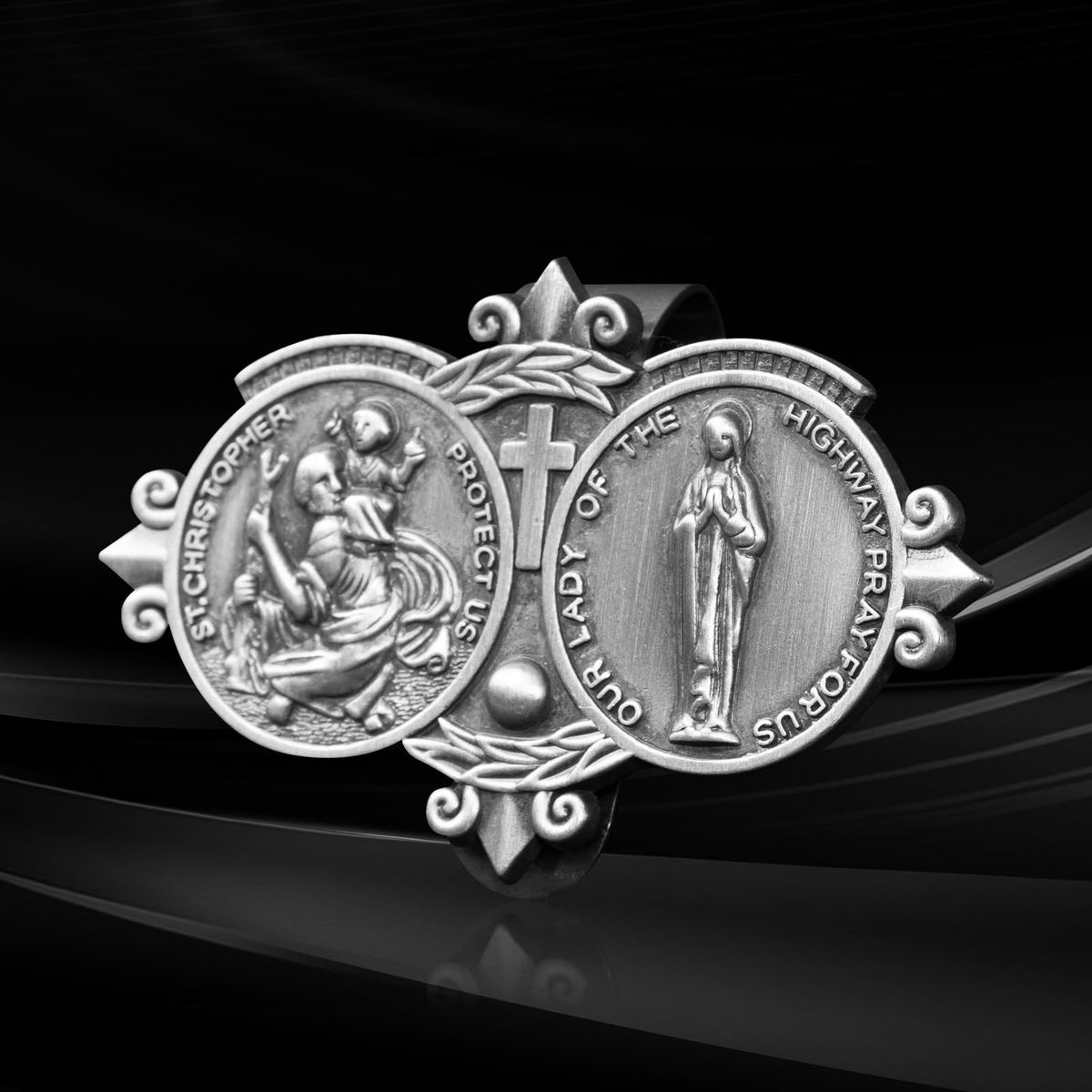 St. Christopher Visor Clip