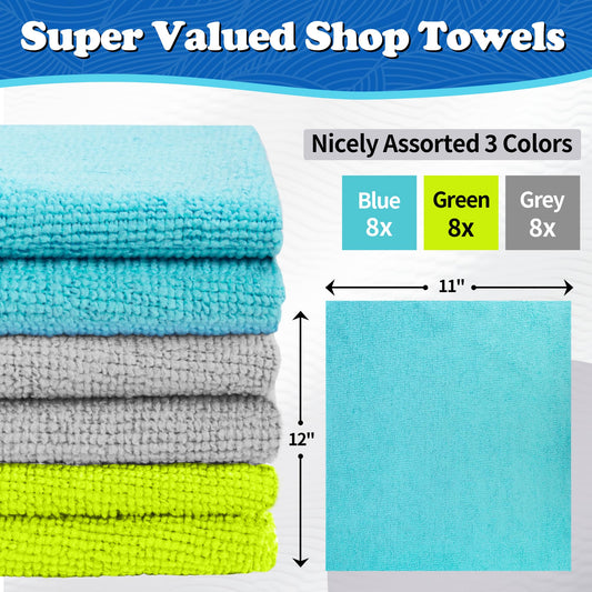 Microfiber Cleaning Cloth (Multi-colors / 24PK)