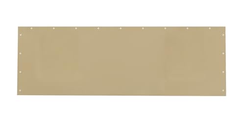 Carport Sidewall Panel with Elastic Ball Bungees (Beige / 10'x20' or 12'x20' Sidewall without Windows)